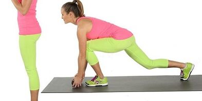A set of leg weight loss exercises
