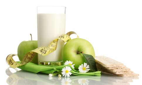 Kefir and fruit to lose weight
