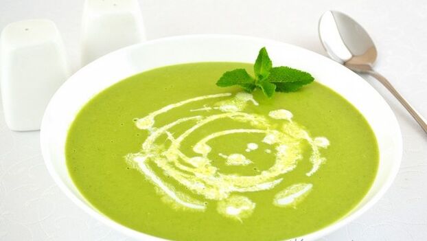 Vegetable puree soup for treating pancreatitis