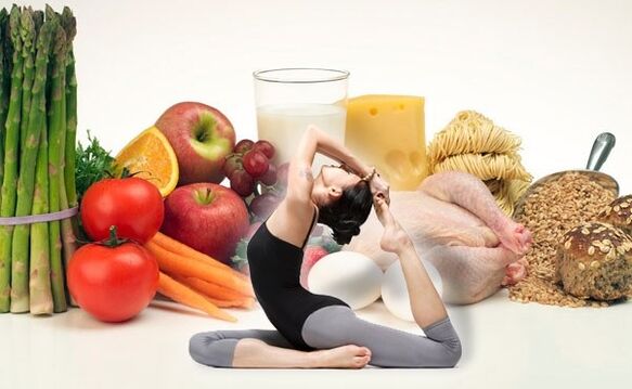 Yoga and diet food