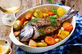 Grilled fish for the Mediterranean diet
