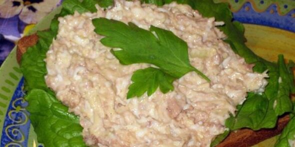 Cod Liver Salad from the Dukan Diet